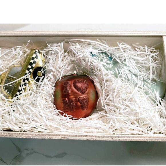 RARE Set of 3 New York Hand Blown Glass Ornaments Lauscha Glas Creation Saks - Picture 3 of 12